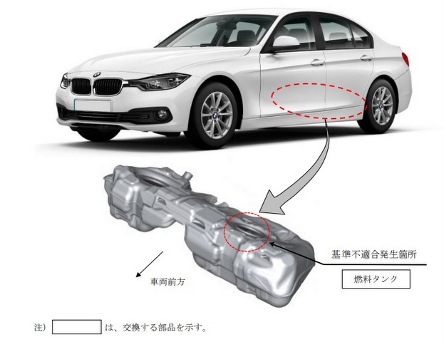 BMW 燃料漏れ リコール