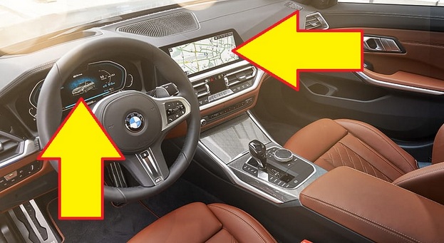 BMW330e 純正ナビ
