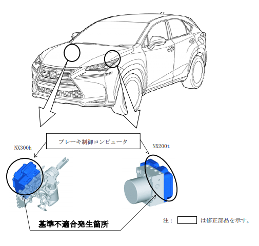 レクサス NX200t リコール